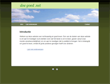 Tablet Screenshot of doegoed.net